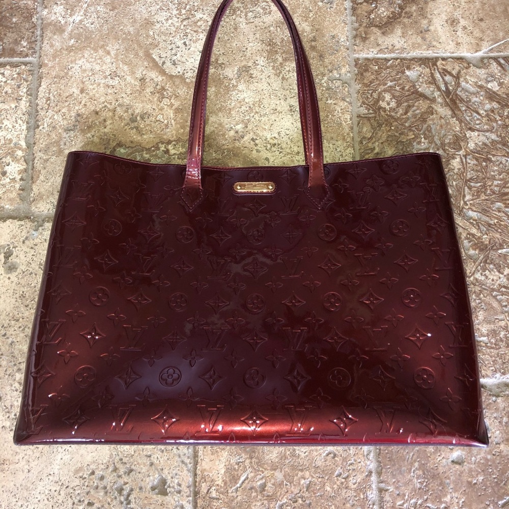 Auth. LouisVuitton Amarante Vernis GM Whilshire